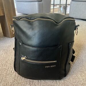 Fawn Design Leather Diaper Bag // Backpack